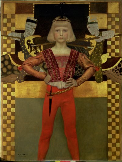 Boy in Medieval Costume by Franz von Matsch